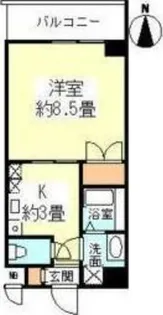 大阪府大阪市鶴見区緑1丁目【マンション】の間取り