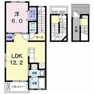 フレーズ東山【3階】の間取り