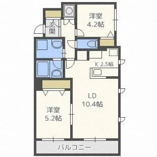 MS sora【403号室】の間取り