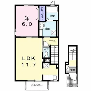 メゾン・リュミエールⅣ【2階】の間取り