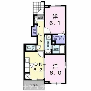 アークラム【1階】の間取り