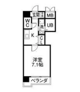 サンク栄みなみマンション【6階】の間取り
