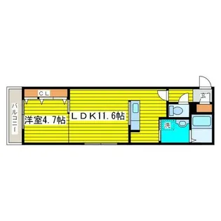 シャルルブラン【2階】の間取り