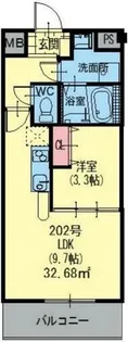 大阪府大阪市旭区新森2丁目【マンション】の間取り