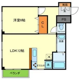 大阪府寝屋川市黒原橘町【マンション】の間取り