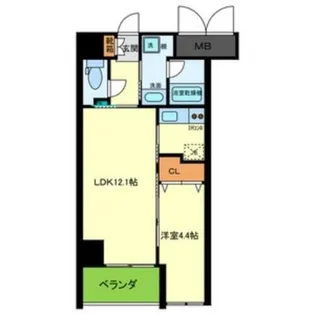 大阪府枚方市大垣内町2丁目【マンション】の間取り
