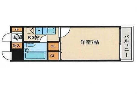 アーバンエース西神戸パル【3階】の間取り