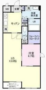 猫ん家シャトン黄金【2階】の間取り
