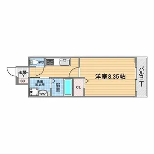 grande甲子園口【3階】の間取り