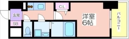 エスリードレジデンス大阪本町【12階】の間取り