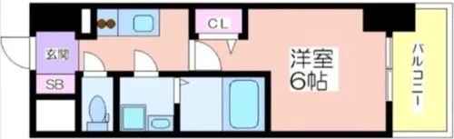 エスリードレジデンス大阪本町【12階】の間取り