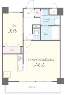 大阪府東大阪市長田3丁目【マンション】の間取り
