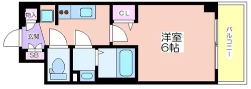 プレサンス南堀江ザ・センス【5階】の間取り