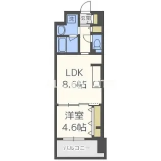 大阪府大阪市城東区中央3丁目【マンション】の間取り