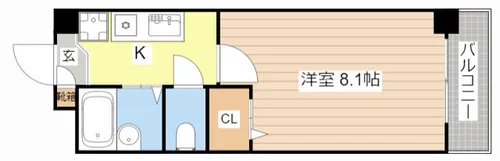 スマートコート南草津【417号室】の間取り