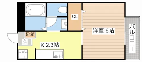 ロイヤルグリーンピア【203号室】の間取り
