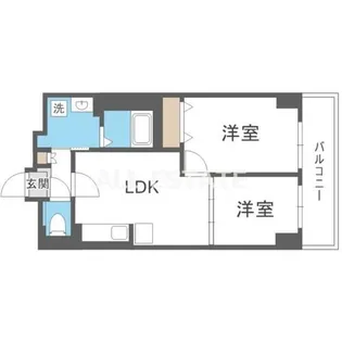 大阪府大阪市生野区中川2丁目【マンション】の間取り