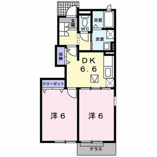 チェルシーⅡ【1階】の間取り