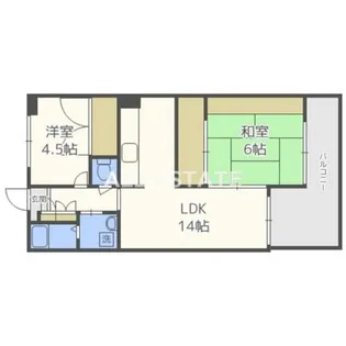 大阪府大阪市鶴見区浜3丁目【マンション】の間取り
