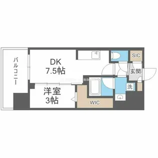 シーズンフラッツ梅田EAST【2階】の間取り