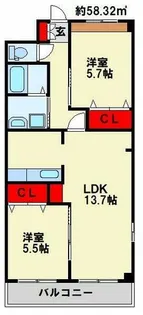 ブライテック・アイ【101号室】の間取り