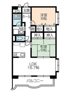 ピエールノーヴァ【1階】の間取り