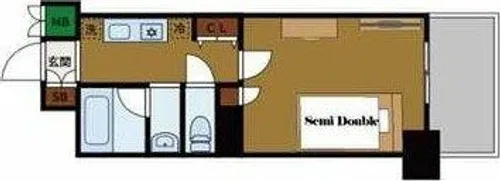 ラナップスクエア東梅田【12階】の間取り