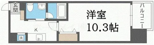 アーデン江戸堀【9階】の間取り