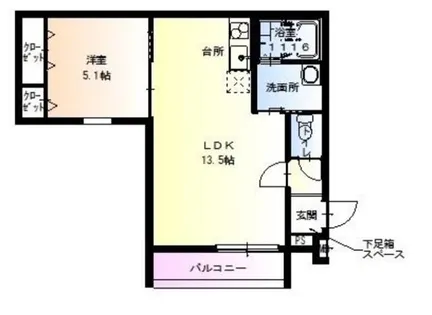 大阪府大阪市東淀川区下新庄2丁目【アパート】の間取り