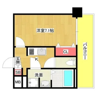 アドバンス大阪ベイシティ【3階】の間取り