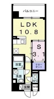 サニーレジデンス吉野Ⅱ【4階】の間取り