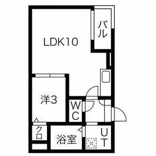 Jack dotokukitaⅡ【3階】の間取り