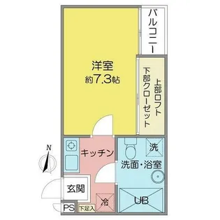 ANDY茶屋が坂【2階】の間取り