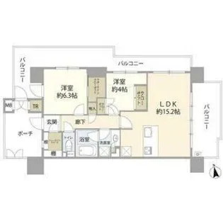 ローレルアイ上前津【4階】の間取り