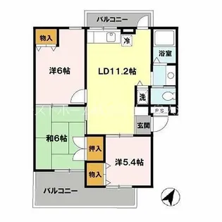 ロイヤルライフ21【2階】の間取り