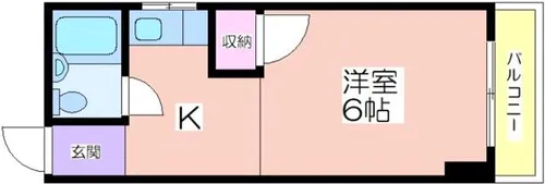 粉浜ハザマコーポ【4階】の間取り
