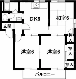 サンステージ豊川A棟【A201号室】の間取り