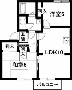 フォレストパークA棟【201号室】の間取り