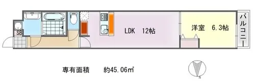 La Fite SHIMOGAMO【1階】の間取り