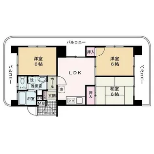 兵庫県姫路市広畑区正門通4丁目【マンション】の間取り