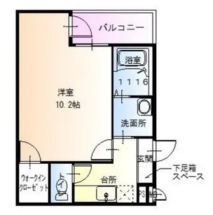 大阪府東大阪市花園東町1丁目【アパート】の間取り