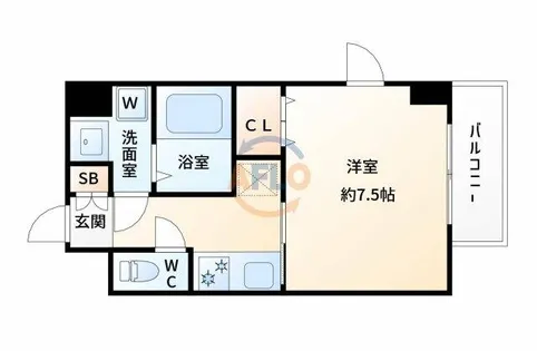 LaDouceur江坂Ⅱ【3階】の間取り