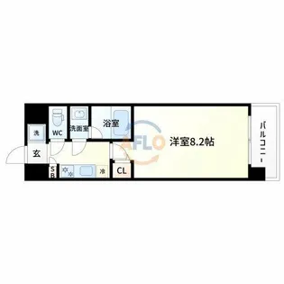 スプランディッド十三本町【4階】の間取り