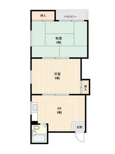 シーズコート住吉【401号室】の間取り
