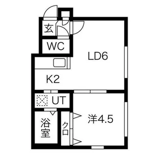 フォーユー美園A【203号室】の間取り