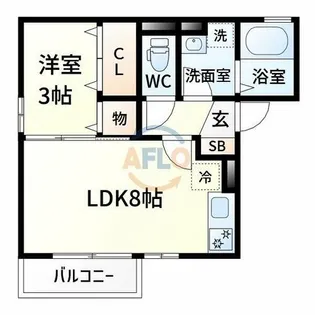 サニーコート【1階】の間取り