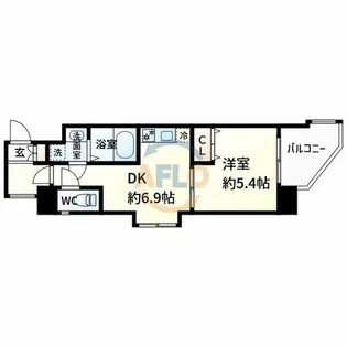 Gramercy Juso-higashi 1st【8階】の間取り