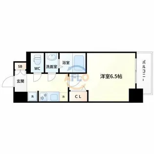 ファステートOSAKAシティゲート【4階】の間取り