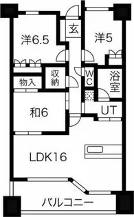 リーデンススクエア一宮【14階】の間取り