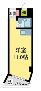 カーサ逆瀬川【1階】の間取り